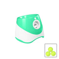Green and white ball launcher with three green balls on a white background  on the shop ThinkyPets