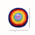 Colorful circular dog snuffle mat  with concentric rings on a white background sold by thinkypets