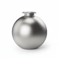 Silver stainless steel bottle with '304 stainless steel bottle' text on a teal background