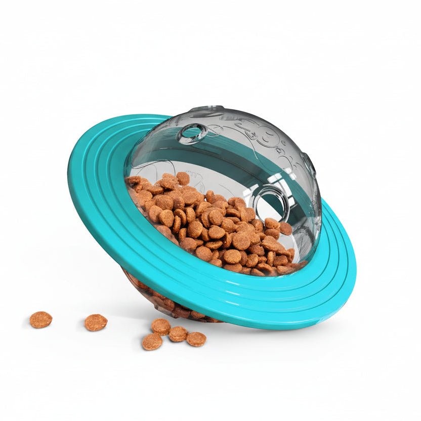 Pet toy with food inside, designed to be eaten by a dog.